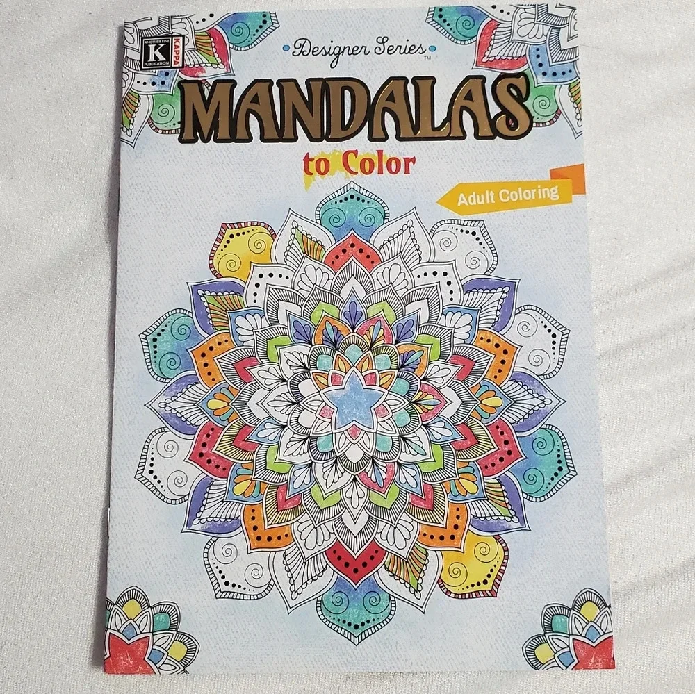 NEW Kappa Landoll Mandalas/Animals Adult Coloring Activity Books Bundle 2